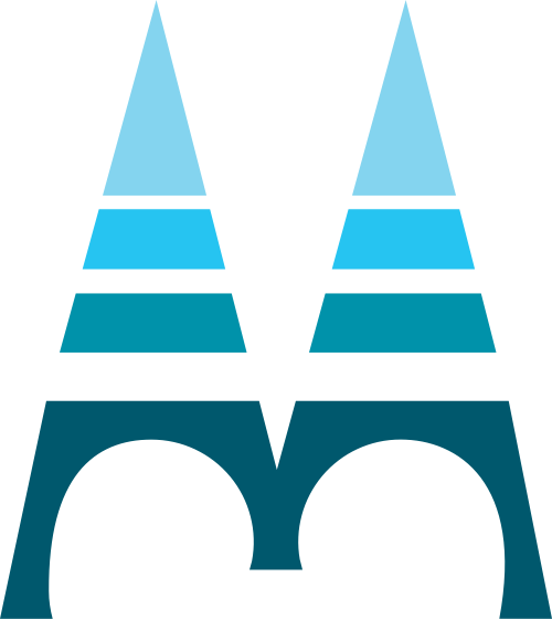 藍(lán)色字母M矢量logo