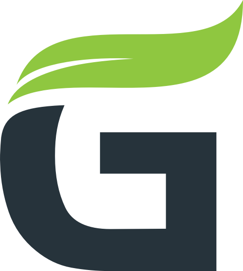 葉子字母G矢量圖形logo素材