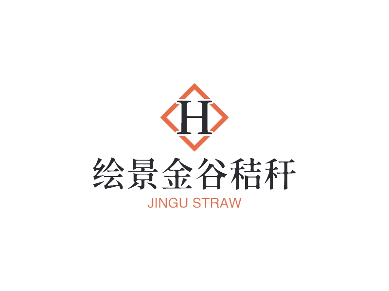 繪景金谷秸稈LOGO設(shè)計