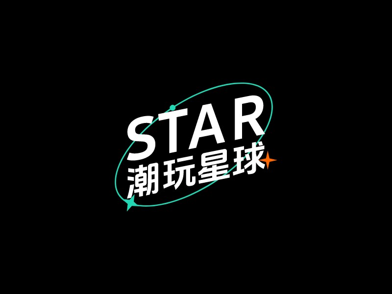 STAR 潮玩星球logo設(shè)計(jì)